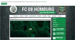 Desktop Screenshot of fc08homburg.de