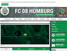 Tablet Screenshot of fc08homburg.de